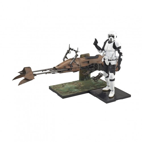 BANDAI - New Star Wars 1 12 Scout Trooper Speeder Bike