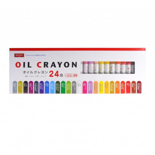 DAISO - Japan 24 Colors Oil Crayon Drawing Painting