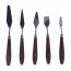 MIN - 5 Pc Stainless Steel Spatula Palette Painting Mixing