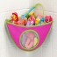 DAISO - Baby Bath Waterproof Toy Hanging Storage Triangle Bag Rose