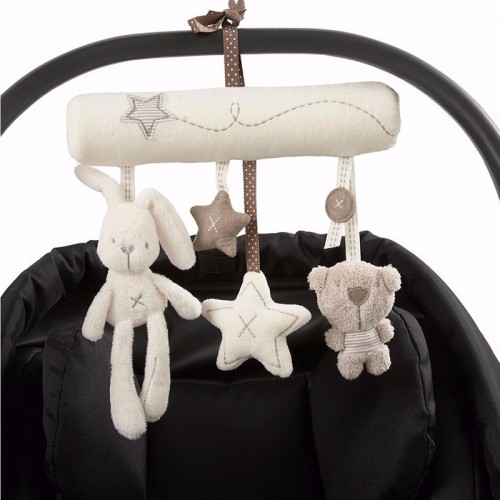 NEW BRAND - Bear Plush Stuffed Rattles For Stroller Baby