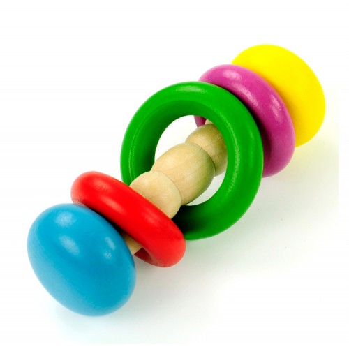 OEM - Educational Wooden Toys 0-18 Month Baby Bebe Handbell 02