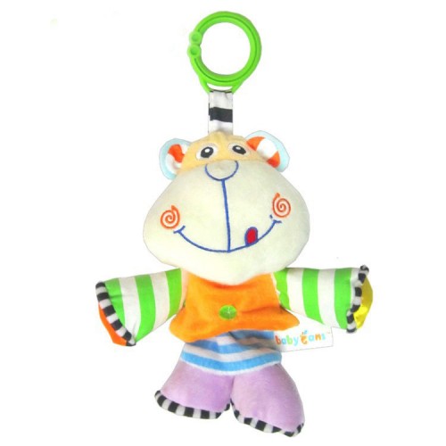 HASBRO- Baby Rattle Toys Monkey Pull Bell Plush Toys 2