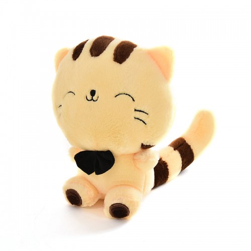 MUNCHKIN - Cute Big Face Cat Stuffed Animal Toy Yellow