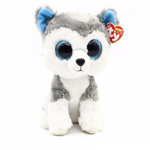 OEM - Boos Big Eyes Husky Dog Doll Stuffed Plush Toy