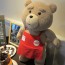 TEDDY BEAR - Bear Ted 2 Plush Toys In Apron 48cm Soft Stuffed Animals & Plush