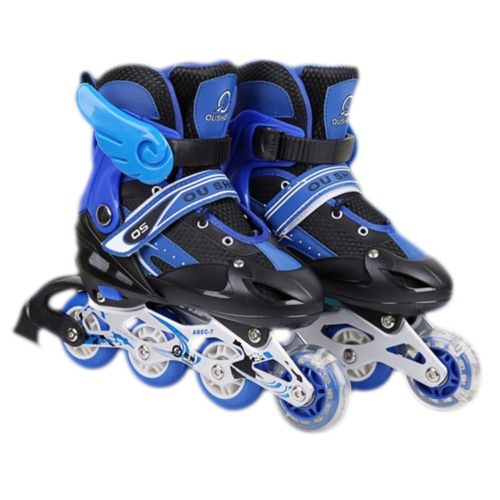 BAUER - Child Skate Shoes Adjustable Inline Roller Quad Skates Blue