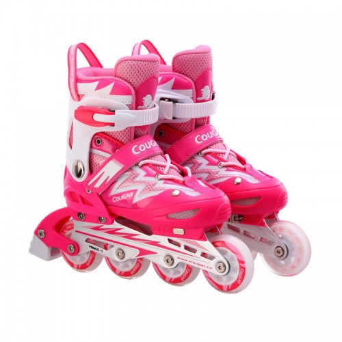 BAUER - Kids 4 Wheels Skating Shoes Pink