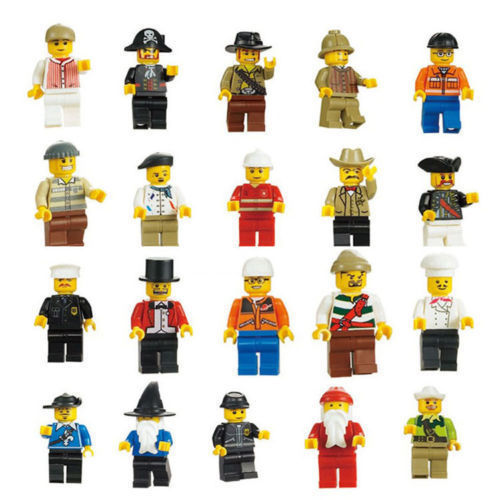 LEGO - 10 Pcs Lot Of Minifigures Men From City