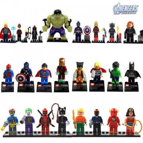 LEGO - 24 Pcs Lot Toy Super Heroes Series