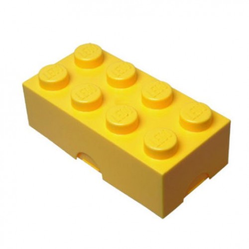 LEGO - Lego Lunch Box Storage Box Brick Yellow