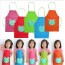 NEW BRAND - Children Waterproof Apron Cartoon Frog Pink