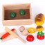 MINIDREAMWORLD - Wooden Kids Pretend Cutting Food Toy