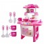 MINIDREAMWORLD - Pink Kids Electronic Kitchen Cooking Tools Toy