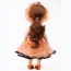 NICI - 18 American Girl Handmade Doll'S Dress Clothes Princess Orange