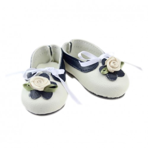 NICI - Lovely Dolls Accessories 18 Inches American Girl Shoes White Flower