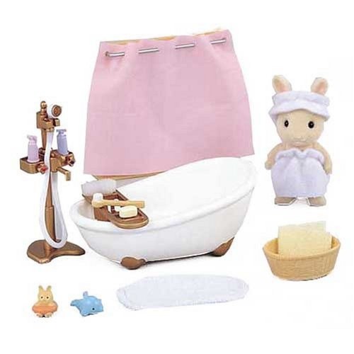 MINIDREAMWORLD - Sylvanian Bath Room Girls Toy Bathing Furniture