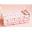 MINIDREAMWORLD - Dollhouse Miniature Wood Princess Floral Single Bed