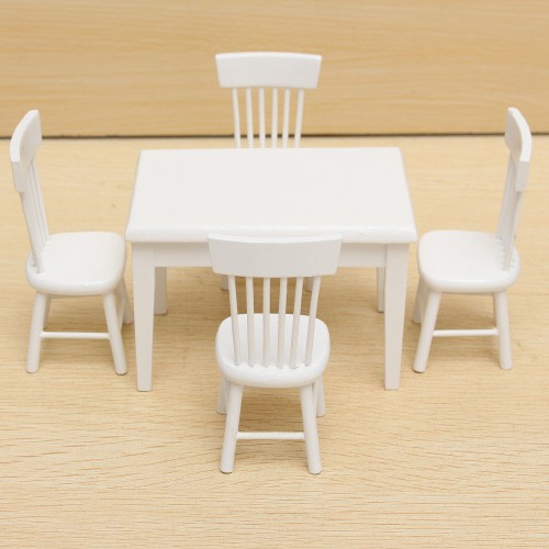 MINIDREAMWORLD - Dollhouse Miniature Furniture Wooden White