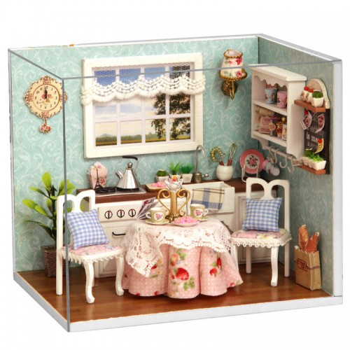 MINIDREAMWORLD - Dollhouse Miniature Diy Kit With Cover