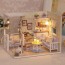 MINIDREAMWORLD - Dollhouse Miniature Diy Kit With Cover Wood Toy