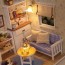 MINIDREAMWORLD - Dollhouse Miniature Diy Kit With Cover Wood Toy