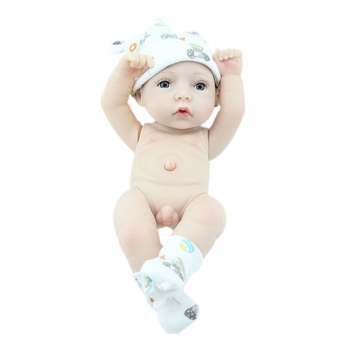 EPOCH - 11 Inches Full Vinyl Reborn Baby Doll Handmade Toy