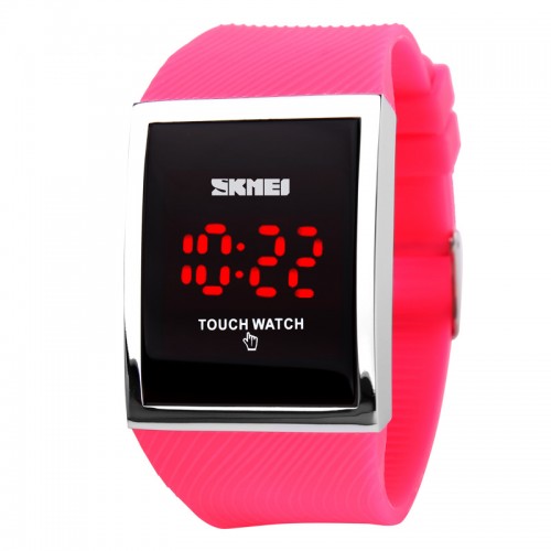 SKMEI - Silicone Sports Digital Watch Pink