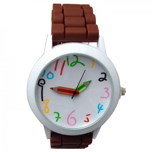 OEM - Quartz Analog Sport Casual Children Watches Brown