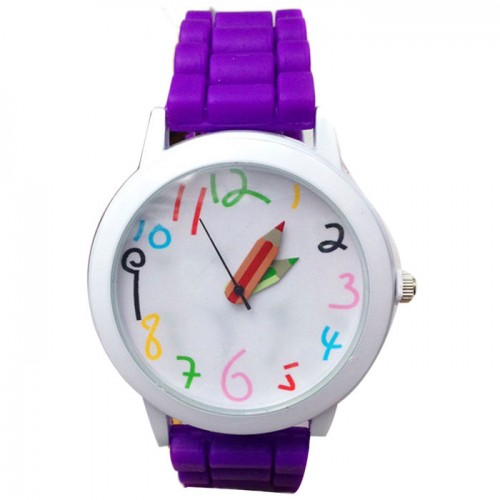 OEM - Quartz Analog Sport Casual Children Watches Purple