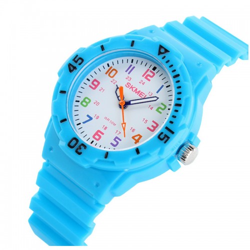 SKMEI - Quartz Watch Waterproof Jelly Wristwatch Blue