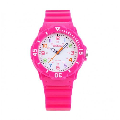 SKMEI - Quartz Watch Waterproof Jelly Wristwatch Red