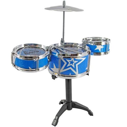 ANGEL - Mini Jazz Drums Percussion Music Kid Toy Blue