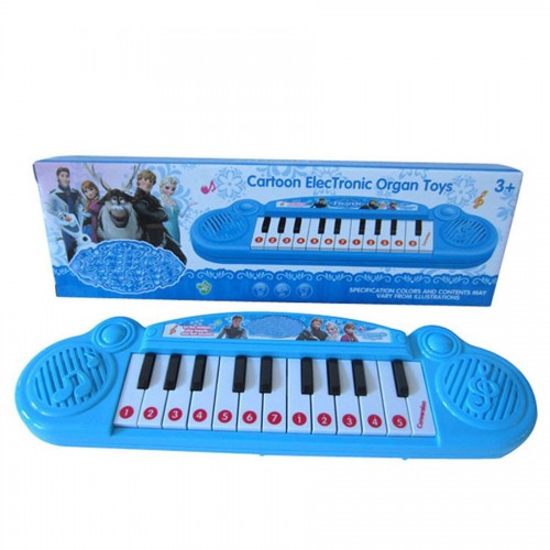 MIN - Musical Instruments Toy For Kids Cartoon Electronic Organ Blue