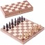 UTOYS - Game Toy Chess Set Parquet Wood Board