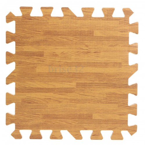 UTOYS - 9 Pcs Imitation Wood Foam Exercise Floor Wood Color