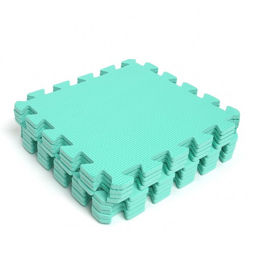 UTOYS - 9x Floor Mats Eva Foam Tile Kid Play Puzzle Green