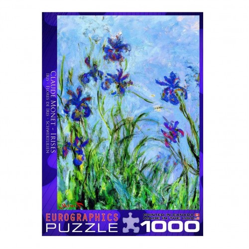 EUROGRAPHICS - Puzzle 1000 Piece Irises Claude Monet