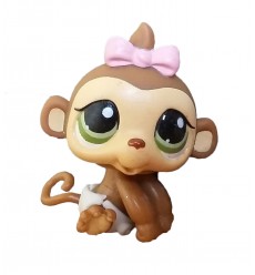 HASBRO - Littlest Pet Monkey with Accessories Green Eyes #216