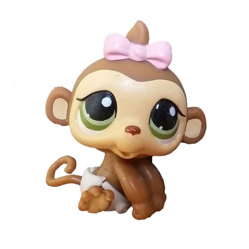 HASBRO - Littlest Pet Monkey with Accessories Green Eyes #216