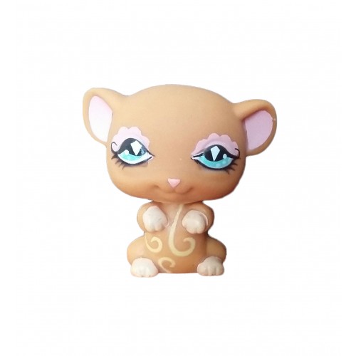 HASBRO - Littlest Pet Shop Brown Mouse Fancy Blue Eyes #580