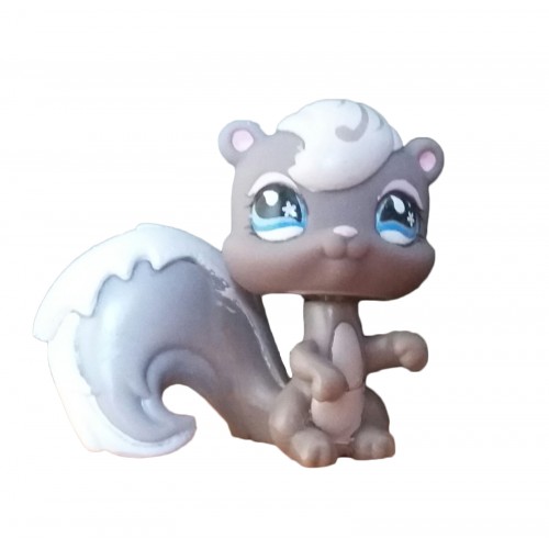 HASBRO - Littlest Pet Shop Grey Squirrel Sportiest Blue Eyes #484