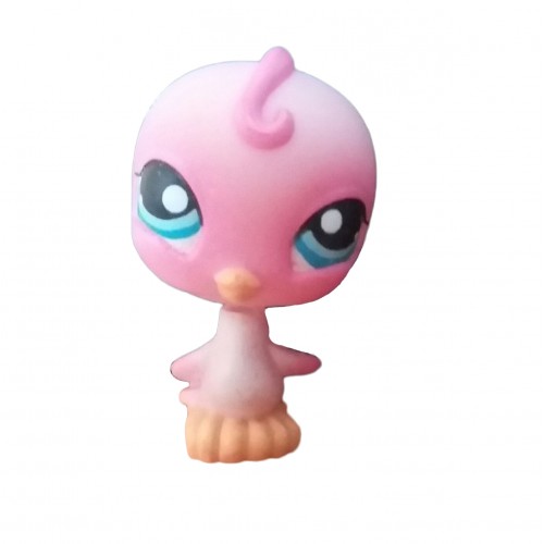 HASBRO - Littlest Pet Shop Pink Parakeet Blue Eyes #205