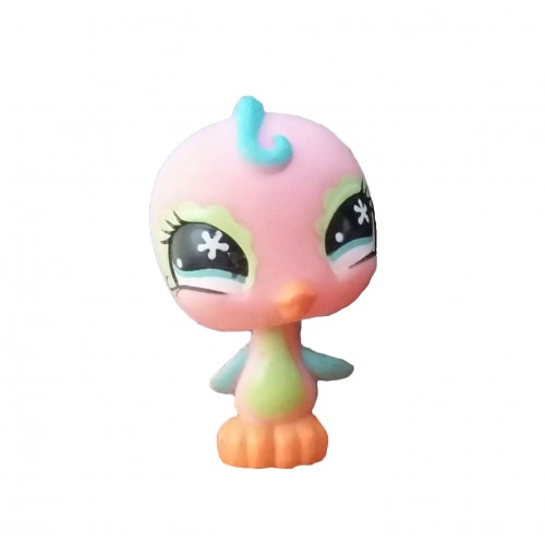 HASBRO - Littlest Pet Shop Pink Parakeet Blue Eyes #586