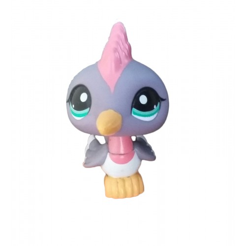 HASBRO - Littlest Pet Shop Purple Woodpecker Blue Eyes #2131