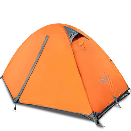 FLYEOP - Camping Outdoor 2 Person Double Layer Waterproof Aluminum Orange