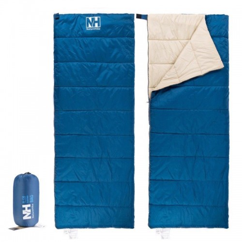 NANOBLOCK - Ultralight Envelope Outdoor Camping Sleeping Bags Blue