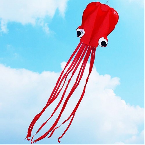 UTOYS - Single Line Red Octopus Flying Kite Toy