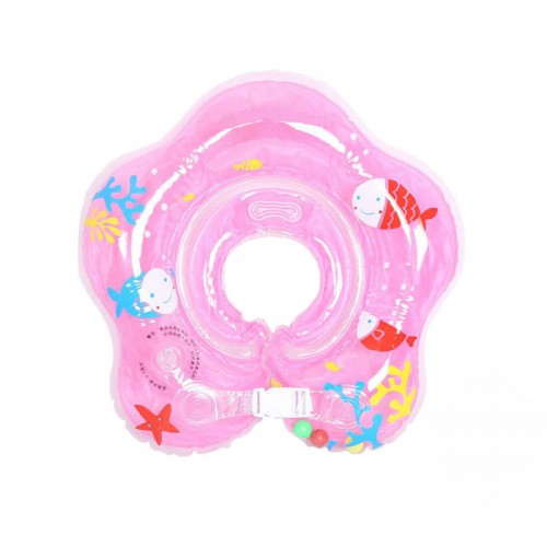 DAINAYW - Infant Swimming Neck Float Ring Circle Safety Pink B