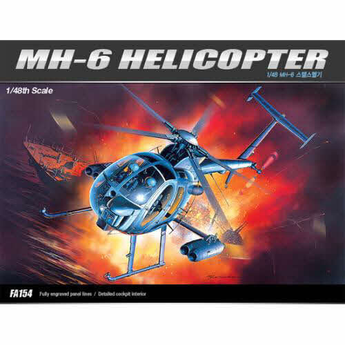 ACADEMY - Plastic Model Kit 1 48 Scale Mh 6 Helicopter